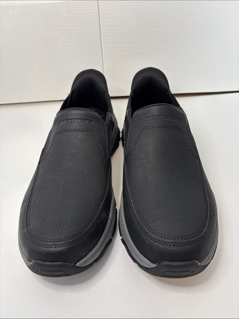 Skechers Hands Free Slip-ins Swift Fit Memory Foam Black Shoes Men’s US 8 EU 41